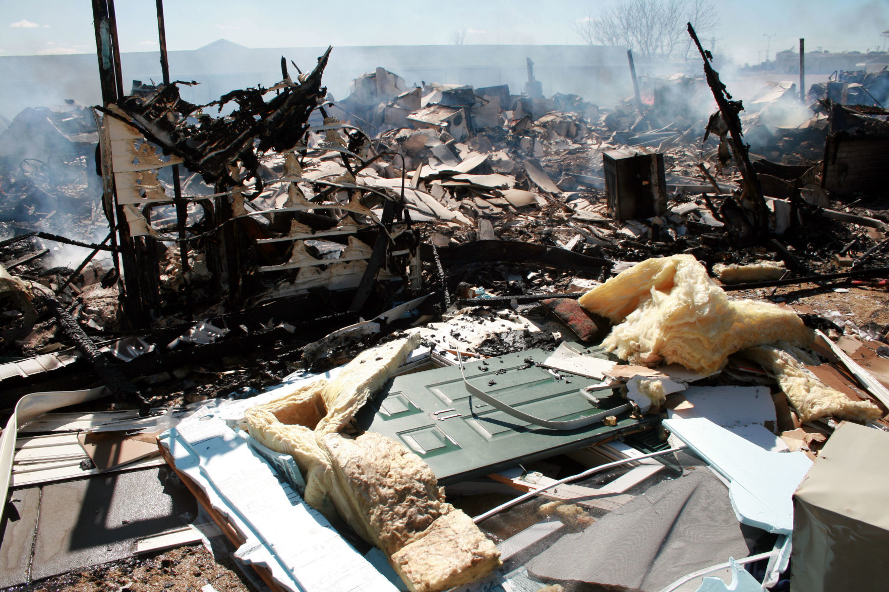 Investigation photos from 109 Knaup Drive explosion